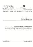  Automatisierte mechanische Richtbearbeitung von HSS-Kreissägeblättern