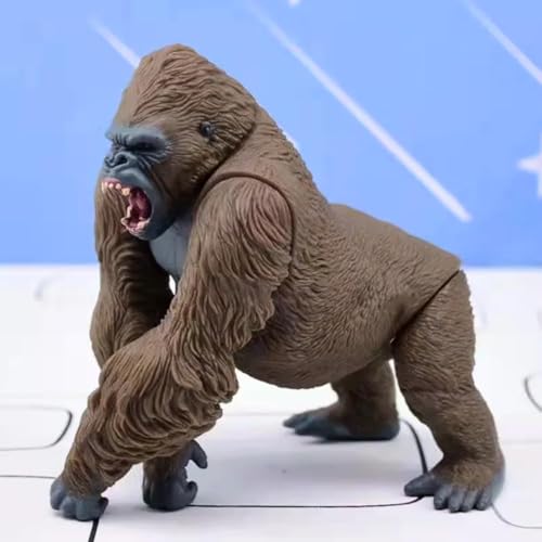Image of Big Size Realistic Gorilla Toy for Kids 3+| 1PCS Realistic Action Figure King Kong Fight Mode Rampage Monkey Toys for Boys & Girls | Wildlife Animal Ape Figurine Decoration Item Birthday Gifts
