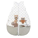 Weicher, ärmelloser Baby Schlafsack mit kinderfreundlichen Mustervarianten - perfekt für die Übergangszeit