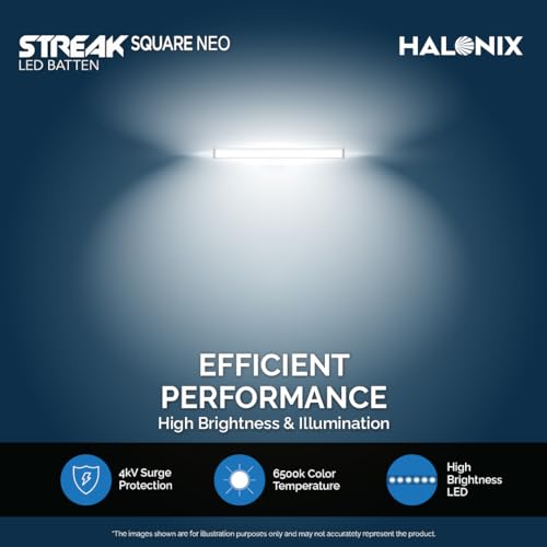 Image of Halonix 5W LED Batten /Led Tubelight | 1-ft Tubelight for Living Room & Bedroom | Cool day light | Pack 1