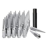 dynofit 9/16-18 Wheel Spike Lug Nuts, 32x Silver 9/16