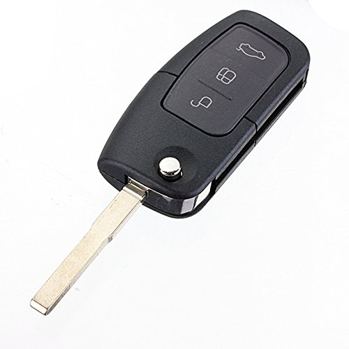 Katur Folding Flip Remote Car Key 3 Button 433Mhz For Ford Focus Mondeo Fiesta With 4D-63 Chip #TOP1