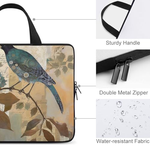 Sac ordinateur 17 pouces grand format pour protéger PC portable oiseau - 4