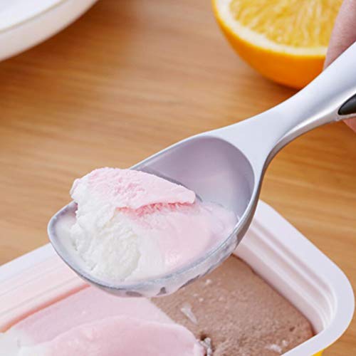 Colher de sobremesa de aço inoxidável para sorvete Hemoton Colher de metal para colher de café para