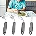 4Pcs Adaptive Utensils 45°Angled Parkinsons Utensils 3.5oz Adaptive Utensils for Elderly Weighted Utensils for Hand Tremors Eating Utensils for Disabled People for Disabled, Parkinson, Left-Handed