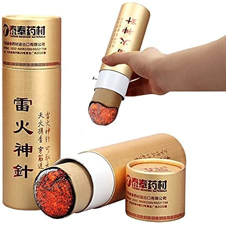 ACS Acupressure Big Thunder Fire Moxa Stick, Moxibustion Rolls with Traditional Chinese Herbal Medicine, Best Moxa for Sujok Therapy