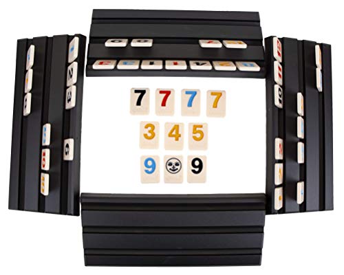 Pressman Rummikub Large Numbers Edition - The Original Rummy Tile Game Blue, 5" by Pressman - Image 3
