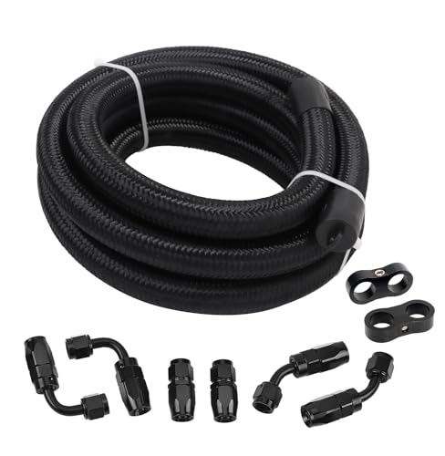 LokoCar AN10 Fuel Line Kit with Nylon Braided Hose