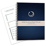 PGJ ADHD Evening Reset Planner (Undated) – 30-Day Night Routine Journal & Checklist, 2/5/10-Min Reset Pages, Low-Energy Rescue + Racing Thoughts Offload, For Adults & Teens
