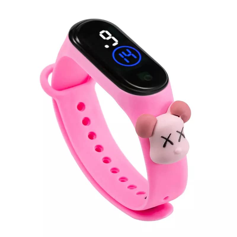Goldenize Fashion Digital Dial Waterproof Stylish and Fashion Unisex Child Wrist Smart Watch LED Band for Kids,Child Colorful Cartoon Character Super Hero for Kids,Boys & Girls (Pink Cross Mouth) (B0BX43S5GP) Amazon Price History, Amazon Price Tracker