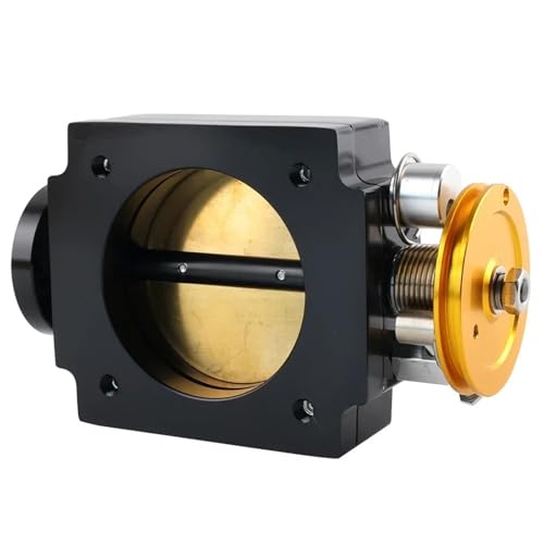 Corps de papillon 80 mm pour Mustang en aluminium noir usiné
