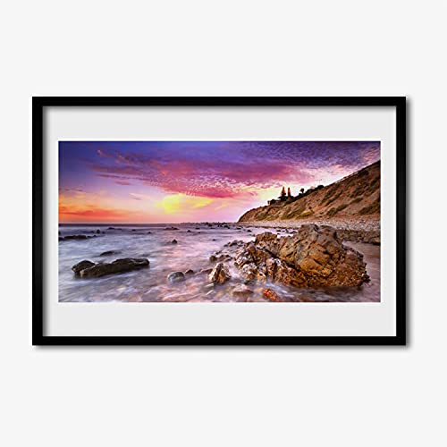 Paysages de pierres de mer Tulup | Affiche encadrée 60x40 cm pour cuisine