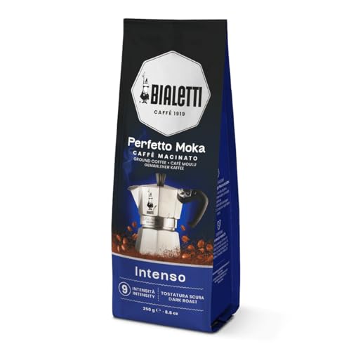 Bialetti Perfetto Moka Café Moulu Intenso (Fort) Torréfaction Foncée 250