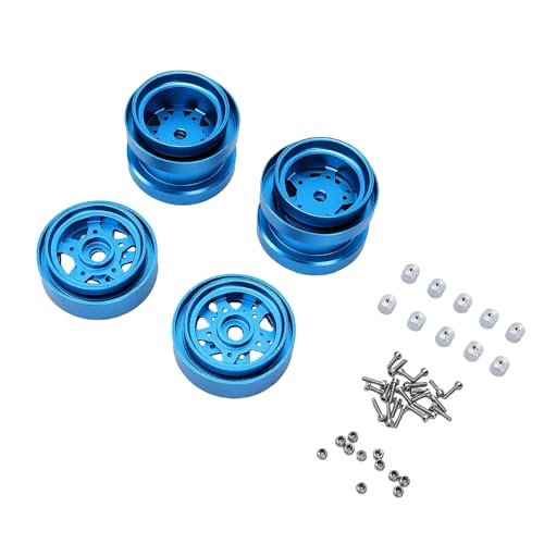 Moyeu de roue RC en alliage d'aluminium à haute rigidité pour essieu avant arrière 1/10