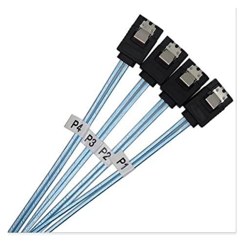 Cable SATA III 12Gbps 7pin F a F con bloqueo 1m azul