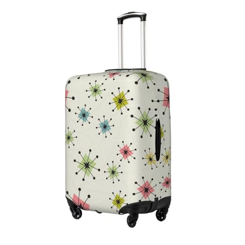 Atomic Stars Pattern Print Suitcase Cover Luggage Protector Washable Elastic Fashionable Travel Gear Cover2