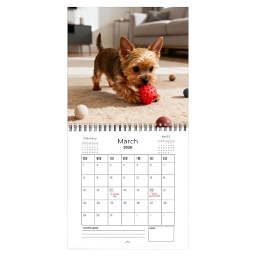Calendario para perros que soluciona el desorden diario en tu oficina o sala de estar