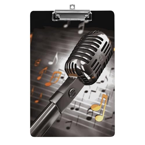 Porte-bloc A4 musical en plastique 31,8 x 21,6 cm pour bureau
