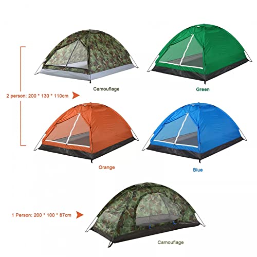 Carpa de camping para 1-2 personas color azul miniatura 3