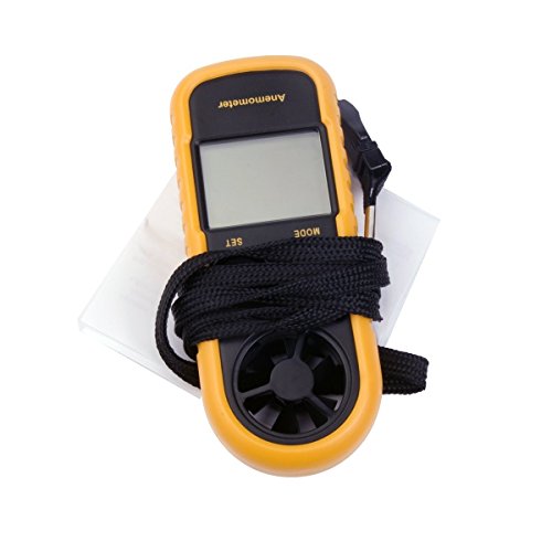 XCSOURCE Medidor de Velocidad de Viento anemómetro termómetro portátil Pantalla LCD TE038