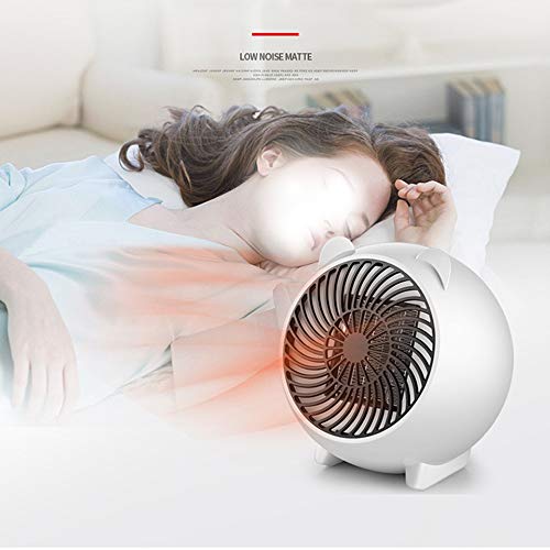 KKmoon Mini aquecedor elétrico de baixo ruído Aquecedor cerâmico Termostato Ventilador de aqueciment