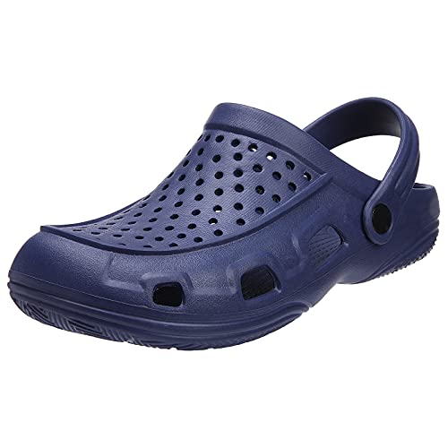 Beslip Unisex Garden Clogs Shoes Comfortable Slip-On Summer Beach Sandals For Women And Men, Navy Women Size 7-7.5 #TOP19