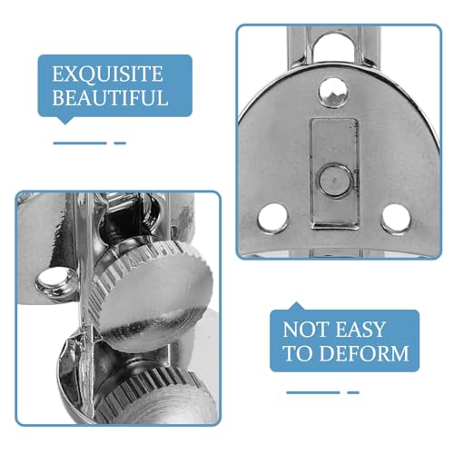 TOVINANNA 3pcs Adjustable Clarinet Thumb Rest with Strap Ring Metal Finger Support for Woodwind Instruments, Includes Three-hole and Two-hole Fixed Mounts, Suitable for Clarinet and Oboe