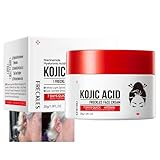 Kojisäure Creme für Gesicht,Kojic Acid Cream,Kojisäure-Creme zum Aufhellen für Dunkle Flecken und Melanin,Anti Falten Creme,Kojisäure Gesichtscreme,Feuchtigkeitsspendend