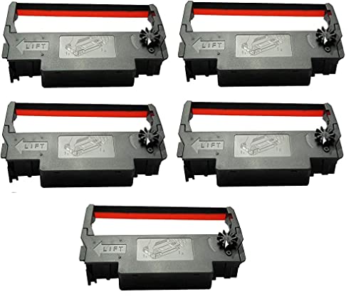 Image of Ep ERC 38 Cartridge Ribbon Compatible for Epson TM-300,TM U210D,TM U220D TM-U220 TM-U220-B (REB & Black 5)