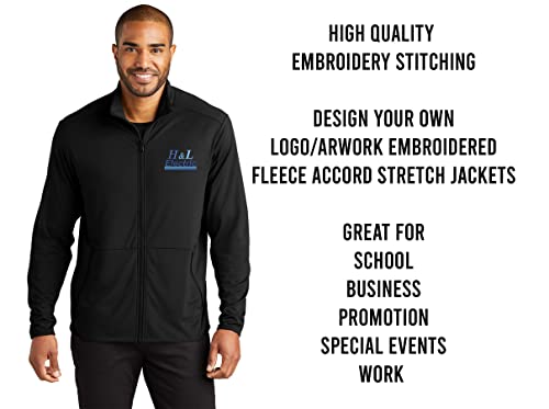INK STITCH Men K595 Custom Personalized Embroidery Logo Texts Accord Stretch Fleece Jackets4
