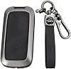 Funda de cuero para llavero de auto KUNIO para Geely, compatible con Geely Galaxy EX5 E5 E8 L6 L6 Max 1.5T Plus Air Pro 2025 L7 Xingyao 8, llavero de aleación de zinc, accesorios, 3 botones, color negro 2