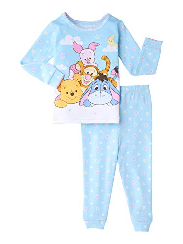 Disney Winnie The Pooh and Friends Baby Girls 2 Piece Sleepwear Pajama Set (18 Months)