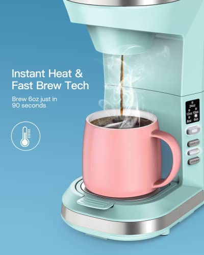Famiworths 3 In 1 Iced And Hot Coffee Maker,Cyan #TOP4