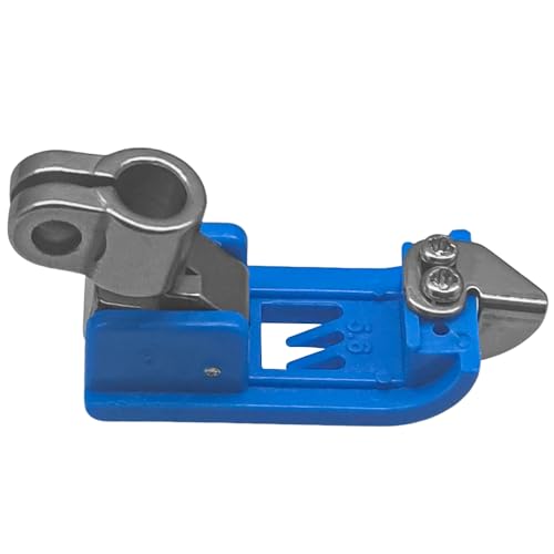5.6mm Pie prensatela coverstitch flatlock azul miniatura 3