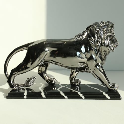 Escultura de León Lukitas en Resina para Decoración miniatura 5