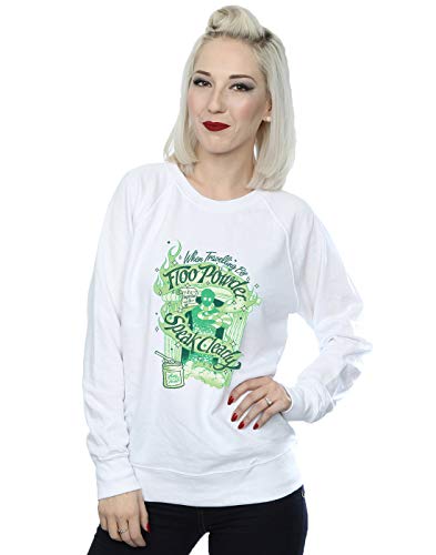 Harry Potter Women's Floo Powder Sweatshirt White Large