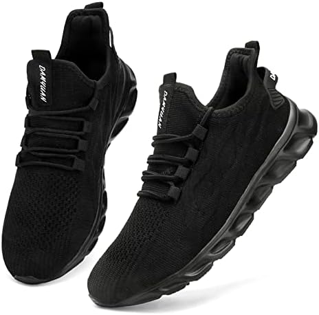 LANGFEUU Mens Running Shoes Gym Sneakers Non Slip Tennis Casual Shoes Workout Fashion Lightweight Shoes for Men