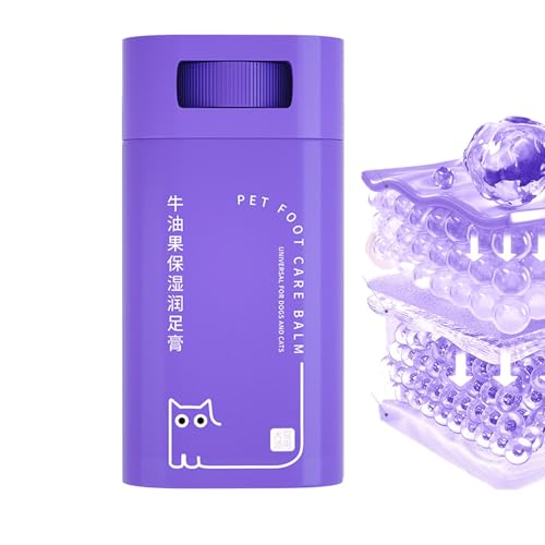 Mbiyhgta Natural Dog Feet Moisturizer,Natural Dog Feet Balm For Dry Skin – Natural Revitalizing Dog Paw Balm Paw Protectors for Cats, Dogs, Puppy, Kitten