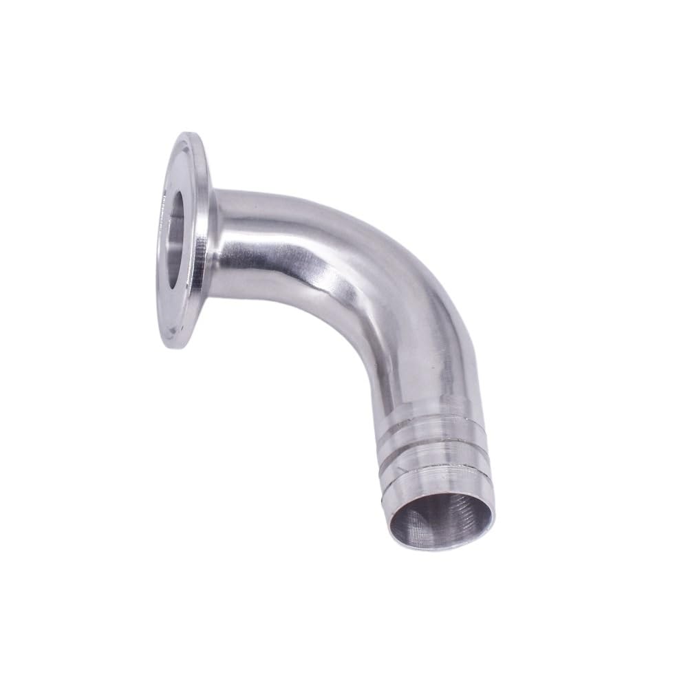 Racores de conexión rápida, Codo De 90 Grados SUS304, Montaje Sanitario Acero Inoxidable Homebrew(19mm Barb K50.5mm,316)