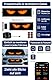 2er Set Devil Eyes - LED Augen für LKW und Auto, (2 Stück je 10 x 35 cm), Dynamisch Programmierbar per APP-Steuerung, Bedienung per Fernbedienung, LED Leuchtschild