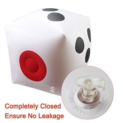 13" Jumbo Inflatable Dice, 2Pack Outdoor Fun Giant Inflatable Dice Set And 12Mm 10Pcs Dice For Indoor And Outdoor Broad Game, Ludo And Pool Party #TOP5