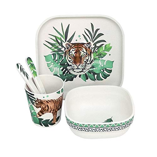 Tommy LiseEco Friendly Bamboo Dinner Set Suitable For 3 Years And Above - Wild And Free