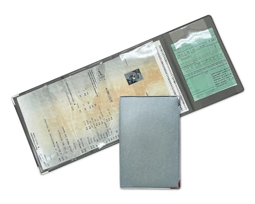 nemau - Porte Carte Grise 4 Volets - Fabriqué en France - Gomme expansé - Étui Documents Véhicule, Assurance & Permis - Élégant, Compact et Résistant -...