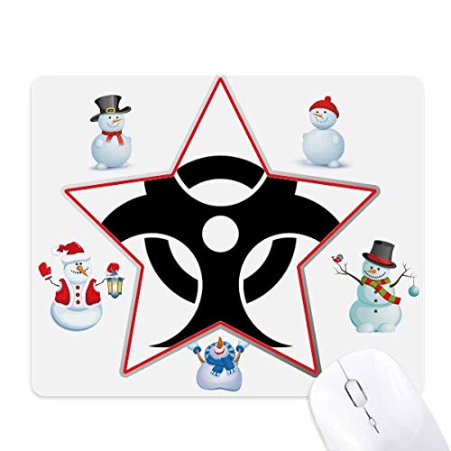 Tapis de souris Noël toxique à glisse fluide et base antidérapante