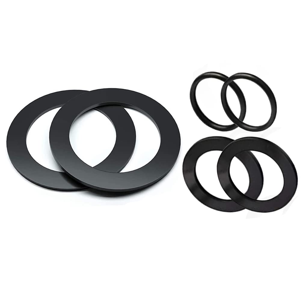 FACULX 6 PCS 25076RP Washer and Ring Kit for 1-1/2in Fittings, O-Ring Rubber Washer for Intex Pool Plunger Valves and Replacement Gasket Replacement Large Strainer - 10745, 10262 and 10255