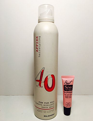 Elgon Affixx Hairstyling 40 Foam Flex Hold/Average-hold, Modelling, Compact Mousse 10.14 OzFree Starry Sexy Lip Plumping Gloss Tube 10ml
