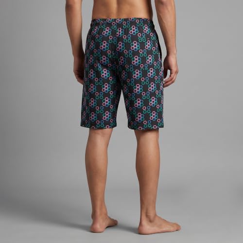Image of Amul Comfy Men's Cotton Rich Printed Bermuda-Pack of 2- Assorted