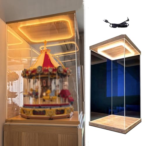 Vitrina acrílica LED para figuras de...