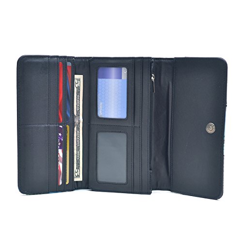 Western Rhinestone Bling Buckle Wallet -Brown3