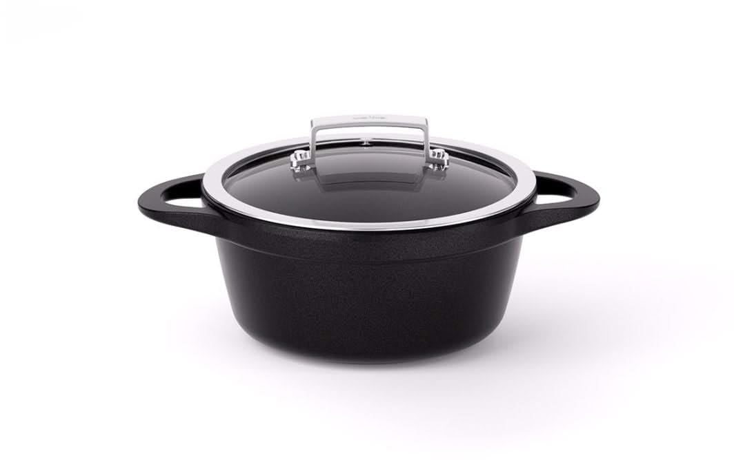 Valira Cazuelas - Casseruola Premium Alta 20 cm Realizzata in Spagna, Fusione di Alluminio con Antiaderente Rinforzato, Adatta per l'induzione, Include Coperchio e Maniglie